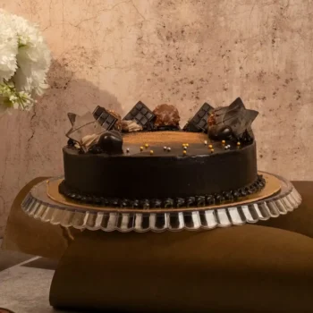 Decorated Truffle Cake