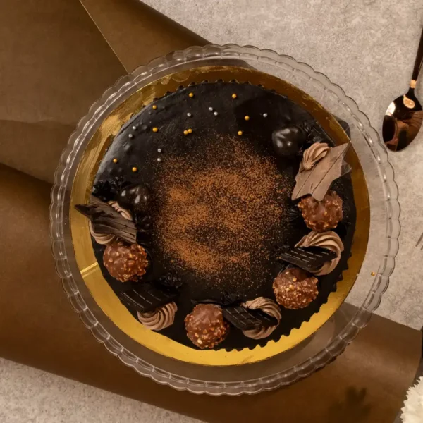 Decorated Truffle Cake Decorated Truffle Cake