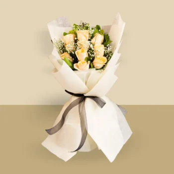 Bright 10 Roses Bouquet Bright Roses Bouquet