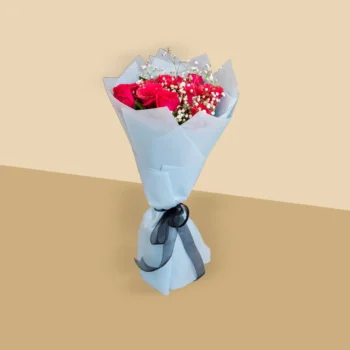 Elegant Red Roses Bouquet 04 Red Roses Bouquet